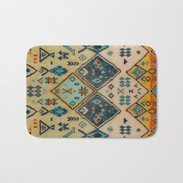 Boho Oriental Traditional Berber Handmade Moroccan Fabric Style Bath Mat