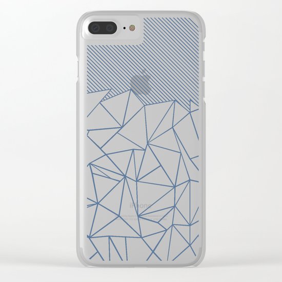 Ab Lines 45 Blues Clear iPhone Case