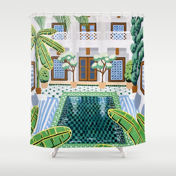 Moroccan Oasis Shower Curtain