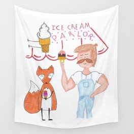 Ice Cream Parlor Wall Tapestry