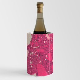 Cape Town City Map South Africa - Blossom Wine Chiller