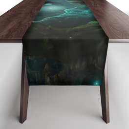 Fantasy woodland - hero vs monster Table Runner