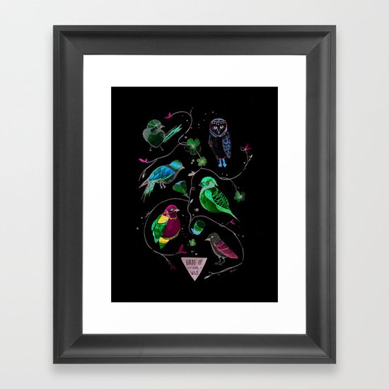 BIRDS OF THE WILD Framed Art Print