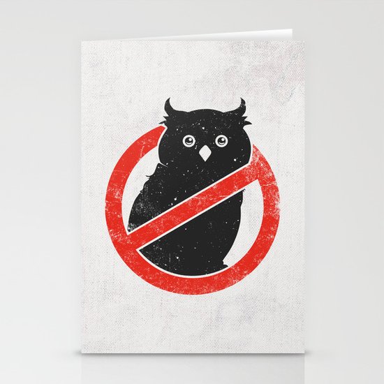 No Owls Stationery Cards