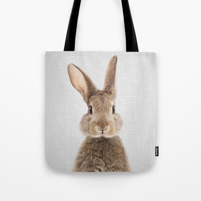 Rabbit - Colorful Tote Bag by Gal Design | Society6