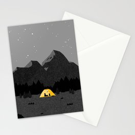 camping night Stationery Cards