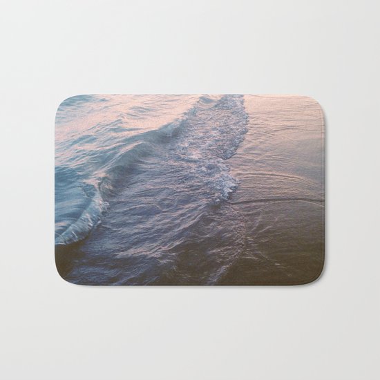 Sunset waves Bath Mat