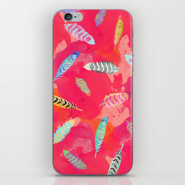 Sunset Feathers iPhone Skin