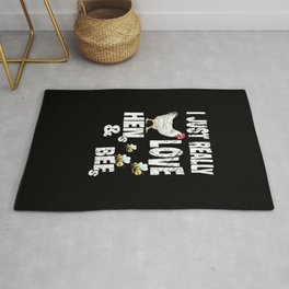 I just really love Hens and Bees. Chicken-Mom Bee Keeper Rug