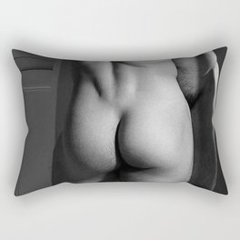 hot sexy man with sexy manly ass, male nude model, erotic male nude, male nude Rectangular Pillow