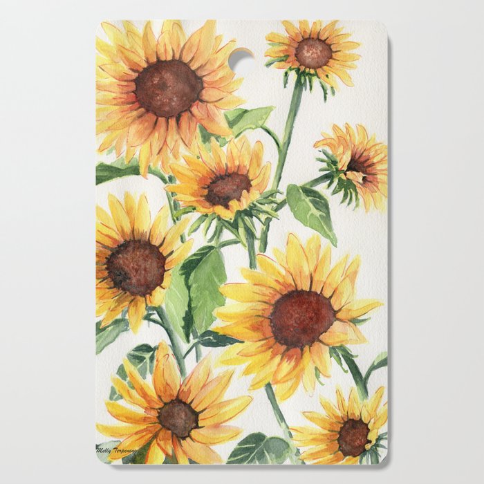 sunflower cutting board