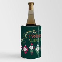 Twinkle & Shine 'Brite' Traditional Christmas Palette Wine Chiller