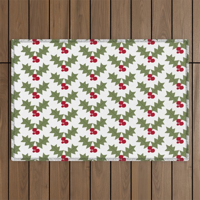 Beautiful Christmas Pattern Design Outdoor Rug