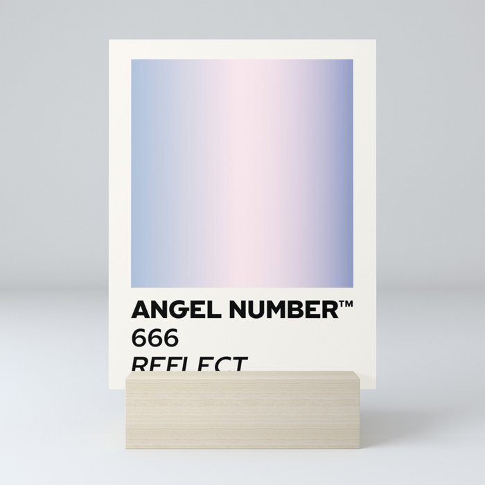 Angel number - 666 - reflect Mini Art Print