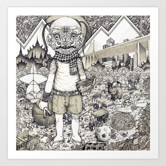 This is me in 1987 Art Print