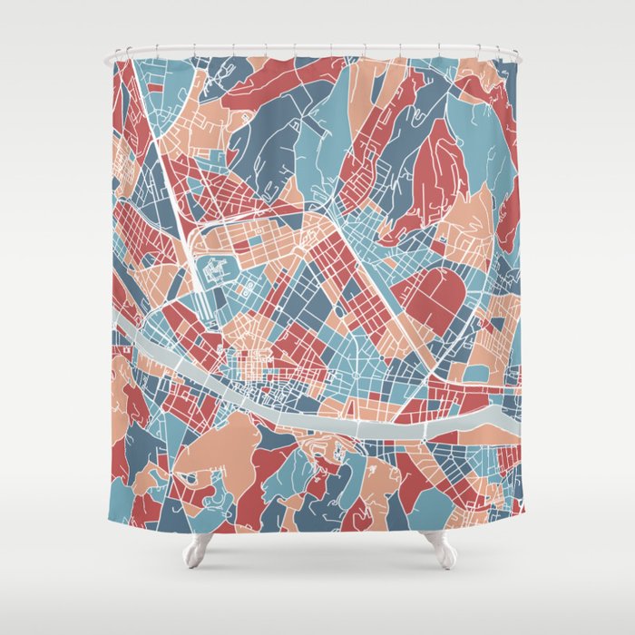 Florence Map Italy Shower Curtain By Annago Society6