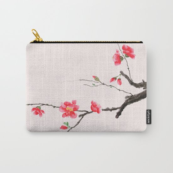 red Japan begonia Carry-All Pouch