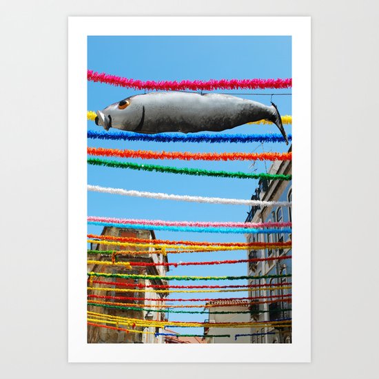 Sardine at the Popular Saints in Lisbon Art Print