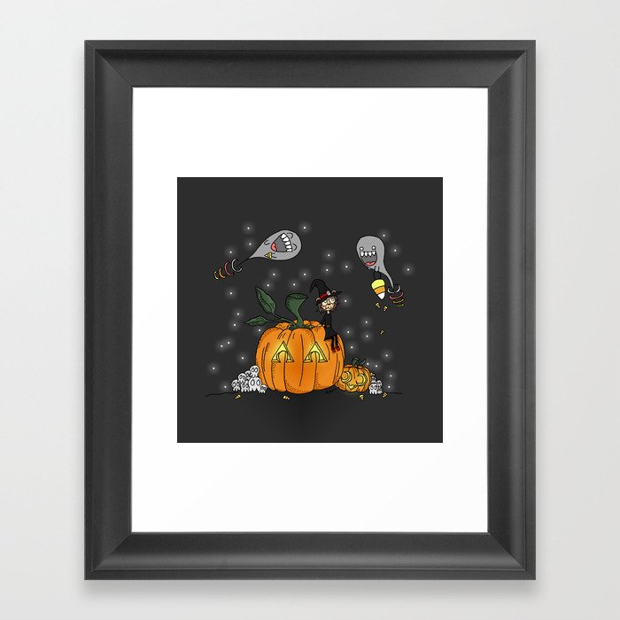 Halloween Spirits Framed Art Print