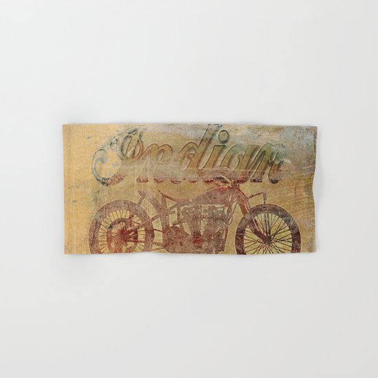 Indian - Vintage Motorcycle Hand & Bath Towel