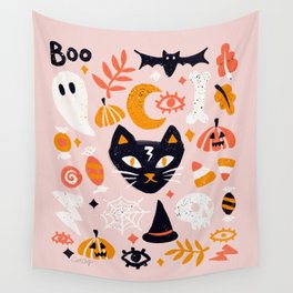 Trick Or Treat Yourself – Blush Wall Tapestry