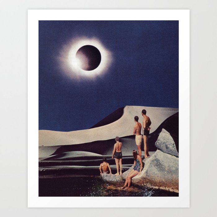 SOLAR ECLIPSE by Beth Hoeckel Art Print