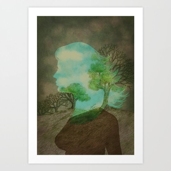 Remember Blue Skies Art Print