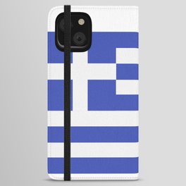Big Greek Flag Gift For Greece Hellas Men And Women iPhone Wallet Case