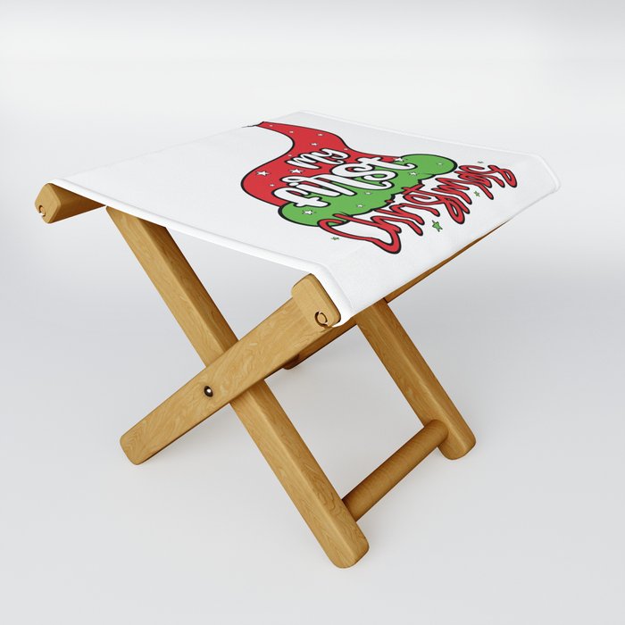 My First Christmas Funny Folding Stool