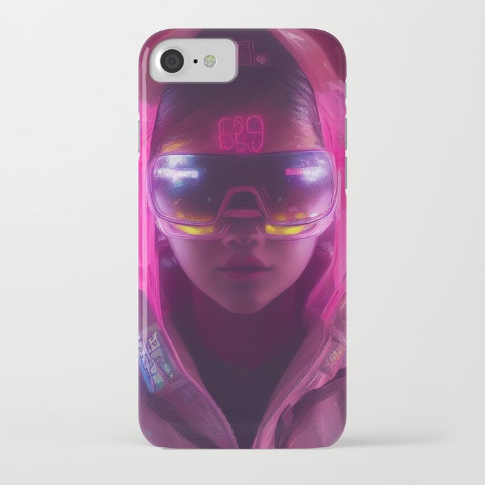 Cyberpunk Girl 1 iPhone Case