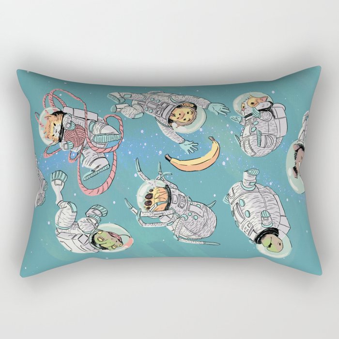 Space Animals Rectangular Pillow