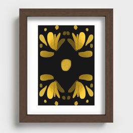 Yellow abstraction Recessed Framed Print