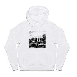 Flow Hoody | Other, Tsunami, Flow, Black and White, Drawing, Surfer, Waves, Enviornment, Typhoon, Surf 