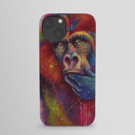Pondering Gorilla II iPhone Case