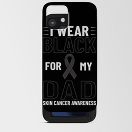 Melanoma Skin Cancer Black Ribbon Treatment iPhone Card Case
