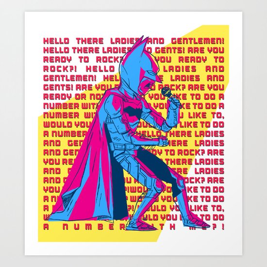 The Dark Knight Rocks (Text Version) Art Print