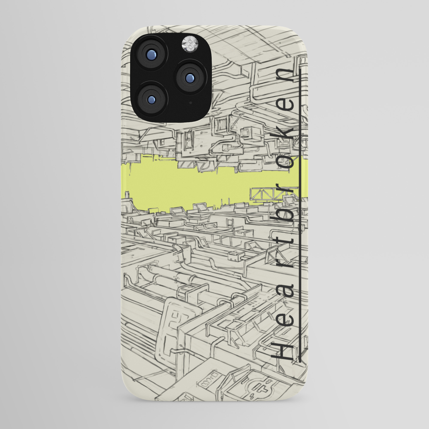 Heartbroken City Alley Anime Style Drawing Iphone Case By The Magnetic Cat Society6