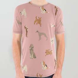 Cute Dogs All Over Graphic Tee