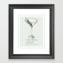 be tipsy: martini Framed Art Print