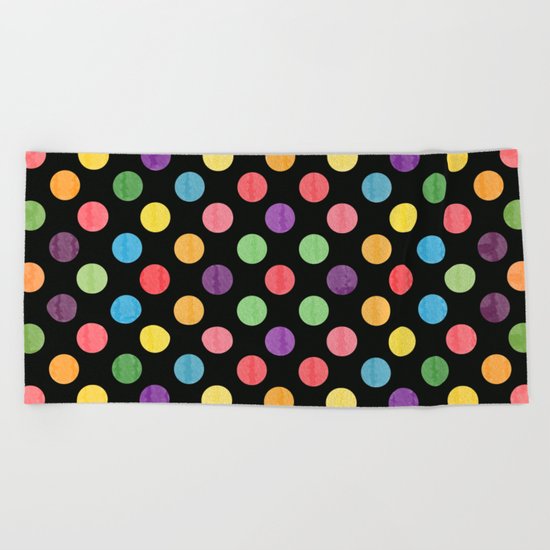 Lovely Dots Pattern Beach Towel