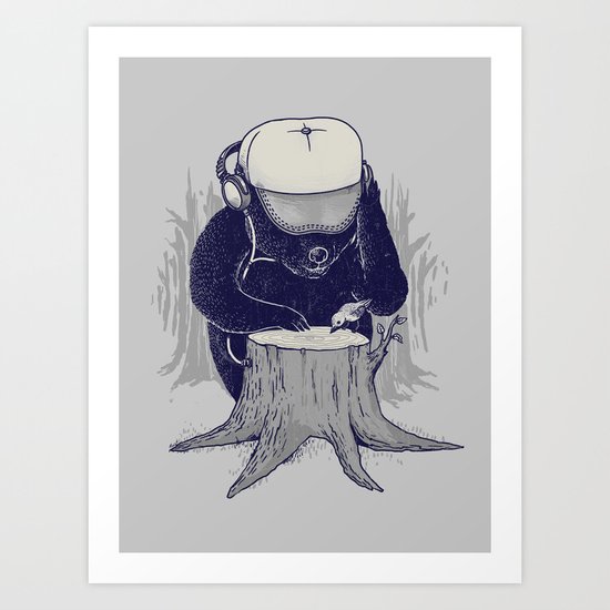 Hey DJ Art Print