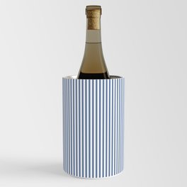Blue Seersucker Stripe Wine Chiller