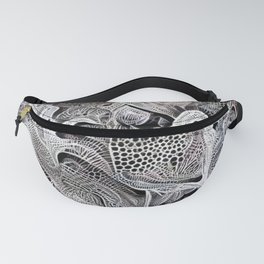 Black and White Fractals Fanny Pack