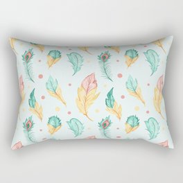 Feathers Pattern Design Rectangular Pillow