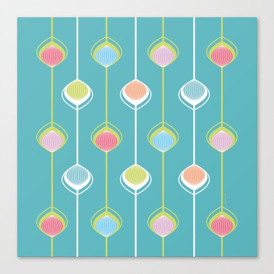 Lampions - Chain Canvas Print