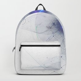 Geometric techno electro shape fractals party Backpack
