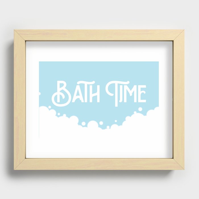 Bath Time Bath Mat Recessed Framed Print