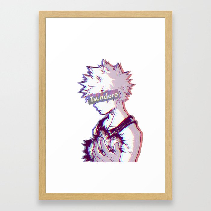 Tsundere Bakugou Framed Art Print By Dolphin5k Society6
