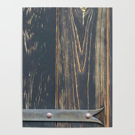 Stained plank of shutter backgrounds Poster