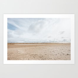 A pastel golden beach | Holland Art Print